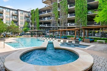 Resort-style pool and sun deck